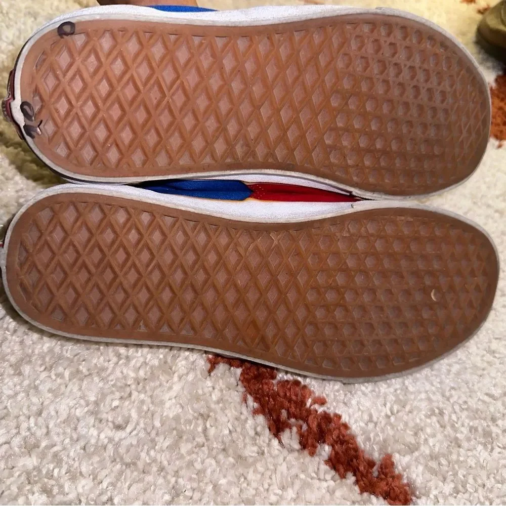 Vans Off The Wall Primary Colors Block Sneakers Size‎ Men’s 8.5 Women’s 10